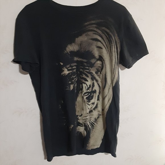 American Eagle Outfitters Women's Short Sleeve Tiger Print T Shirt - Picture 1 of 5